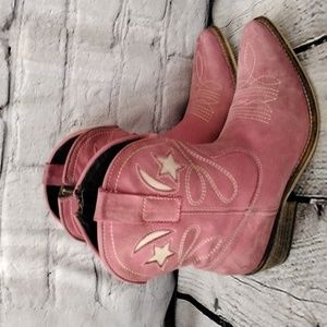 Pink cowboy boots